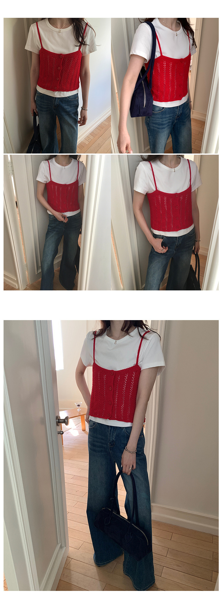 短款圆领t恤女春季2025广州十三行新款韩版纯色简约百搭短袖上衣详情15