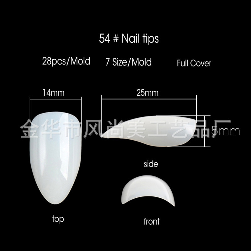 Hand-worn nails, nail tips, pointed teardrop nails, detachable fake nail patches, direct sales from European and American export manufacturers, exclusively for export pic 5