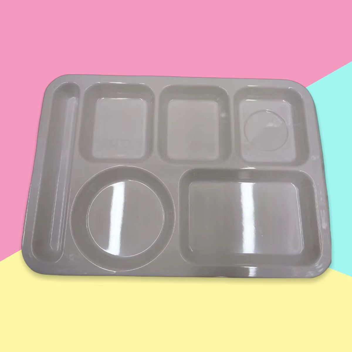 White melamine creative round plates for hotel hot pot, banquet dishes, cold dishes, snacks, plastic flat plates, pastries, commercial use pic 9