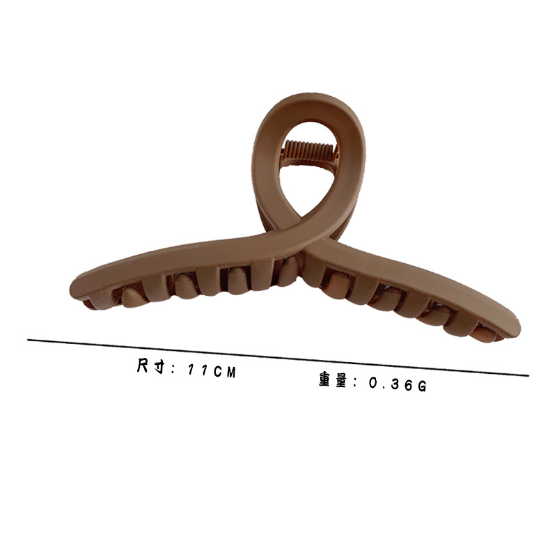 复古亚克力发夹盘发抓夹大号简约磨砂发卡女韩版后脑勺鲨鱼夹发抓详情33