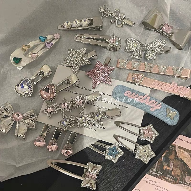 彩色椭圆形发夹女小清新个性侧边刘海夹ins小众设计百搭头饰发饰详情1