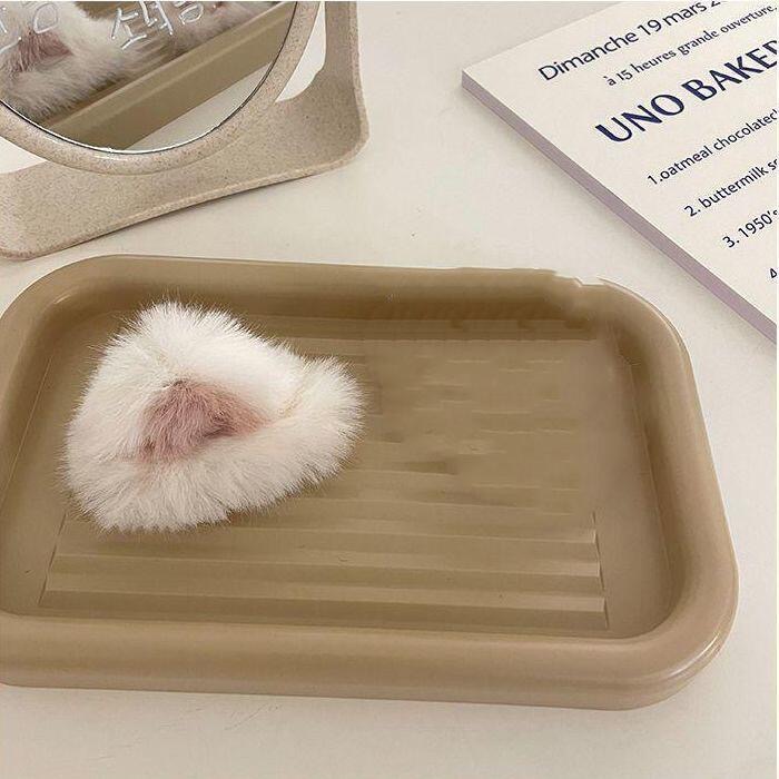 The new autumn and winter 2021 collection features sweet and sensual cat ear hair clips, faux fur rabbit hair top clips, plush hair clips, and Japanese and Korean hair accessories pic 9