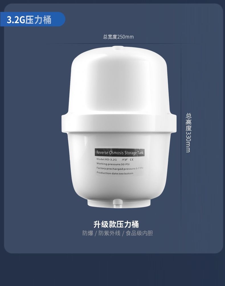 家用五级反渗透净水器带灌厨房75GRO机单出水双出水直饮机纯水机详情13