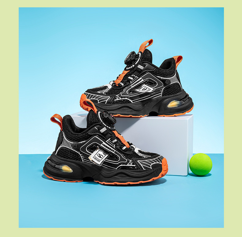 哈比熊网面春季款男童纽扣鞋女童双网运动鞋橡胶底跑步鞋一件代发详情22