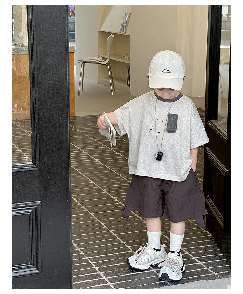 夏款童装儿童短袖T恤男童纯棉圆领上衣韩版宝宝可爱小狗半袖夏装详情28