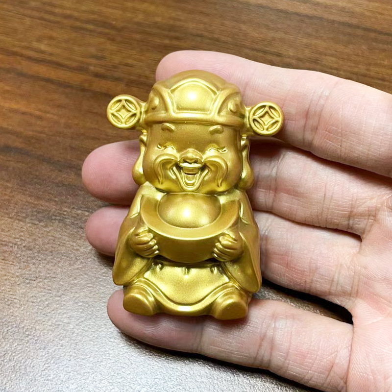 黄铜财神爷佛像招财聚财摆件开业礼品装饰工艺品春节摆件厂家批发                              详情5
