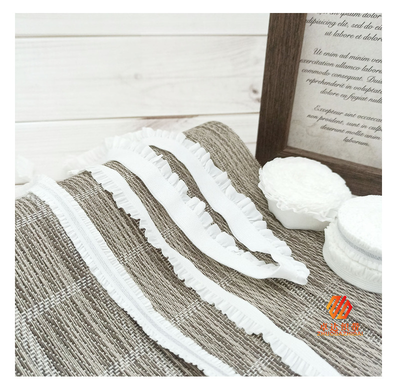 厂家现货银丝木耳花边松紧带鱼丝泳衣发饰女装下摆弹力织带透气详情16