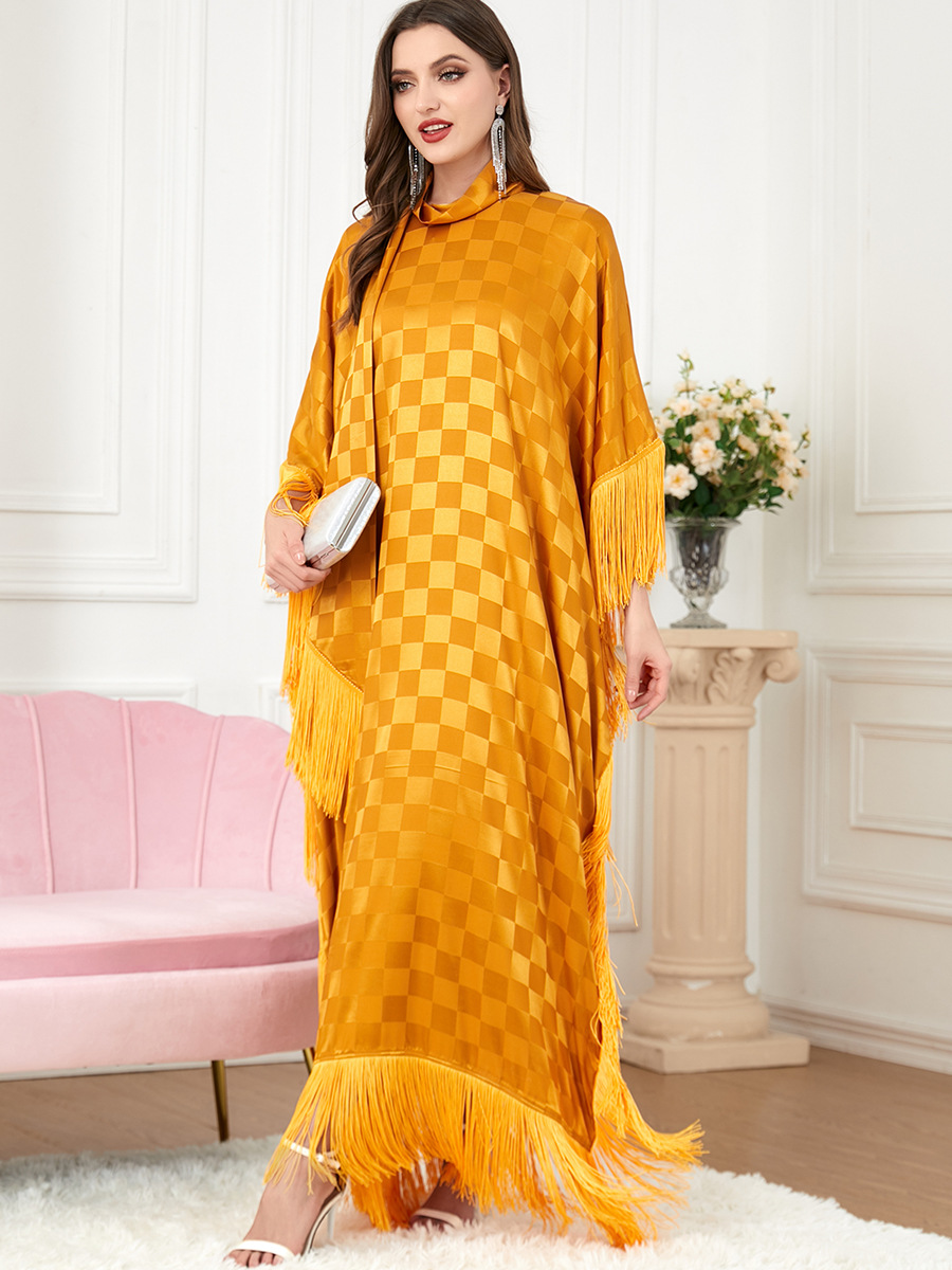 3294穆斯林衣服长袍跨境女装下游爆款中东长袖拼接蝙蝠袖连衣裙子详情20