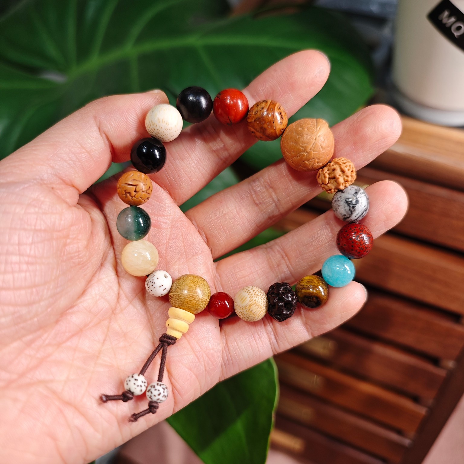 18-seed bracelet, hand-held 18-seed Bodhi bracelet, female Bodhi bracelet, 18-seed multi-treasure Buddhist prayer beads, commemorative jewelry pic 11