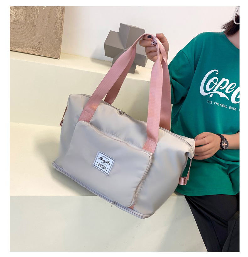 Wholesale dry and wet separation sports hand-held shoulder bags, yoga and fitness bags, folding and storage large-capacity travel bags, LOGO pic 68
