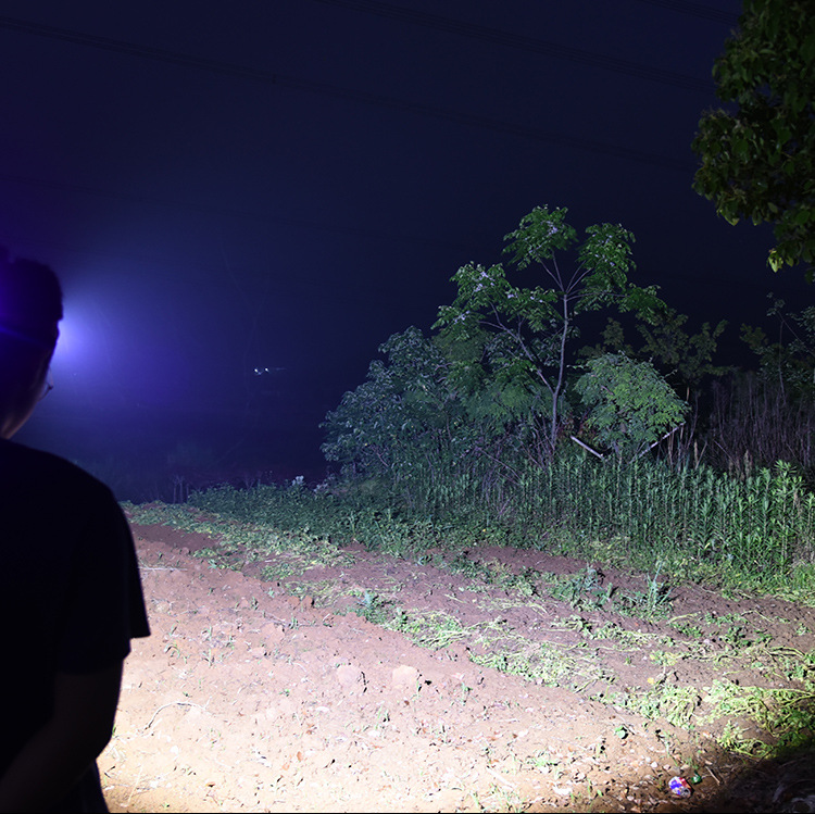 Cross-border exclusive supply of white laser led lamp beads, 40w strong light head lamp, rechargeable ultra-bright hand-waving sensor head-mounted flashlight pic 4