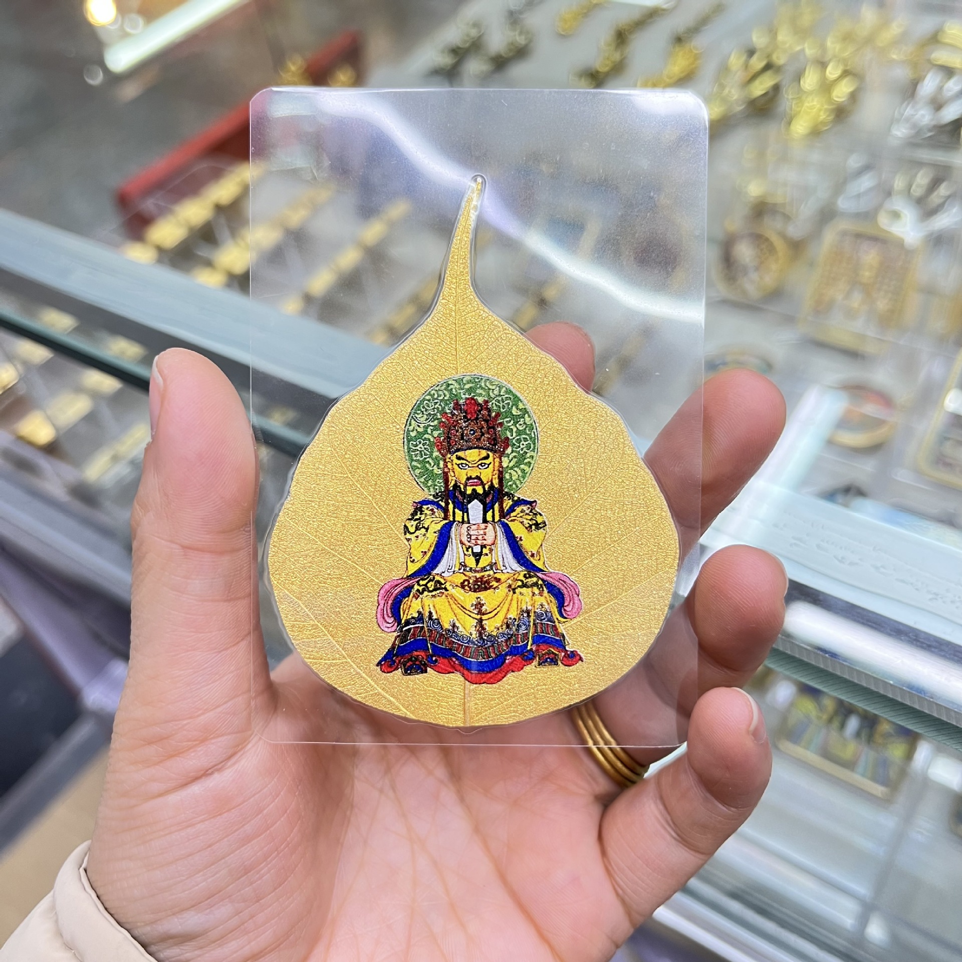 菩提叶彩绘唐卡手机贴龙五爷扎基拉姆黄财神凤九龙年小礼品ht岁详情3