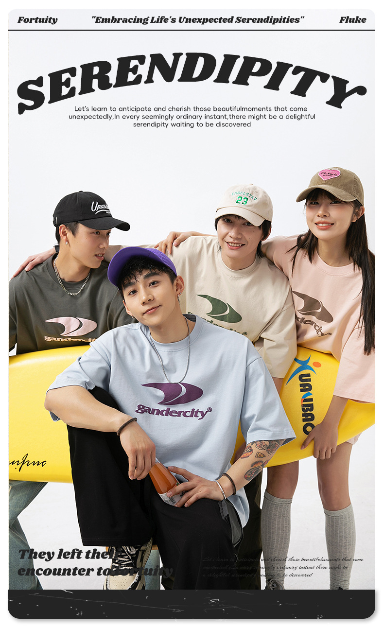 韩路男装 潮牌印花宽松短袖T恤男女夏季新款纯棉情侣美式复古体恤详情2