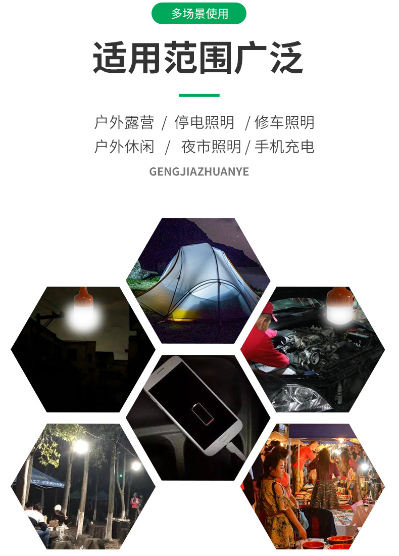 USB solar charging light photovoltaic power generation bulb can charge mobile phone solar light charge phone pic 4