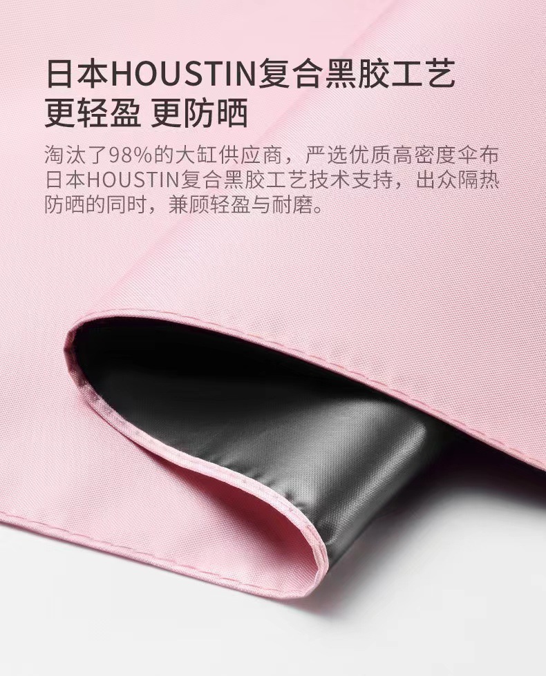扁圆五折伞防晒晴雨两用胶囊伞新色系迷你高颜值高级礼品伞印LOGO详情6