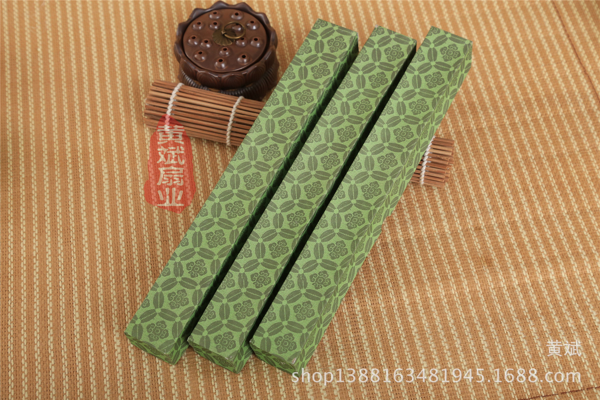 兰亭序版纸质扇盒子 10寸绢扇男扇扇盒 可折叠 网店供应 批发详情6