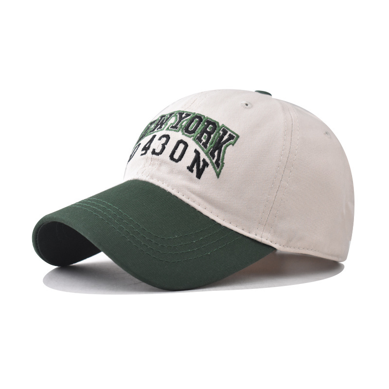 跨境新款棉大绣花NEW YORK棒球帽男女士个性鸭舌帽格子时尚帽子详情8