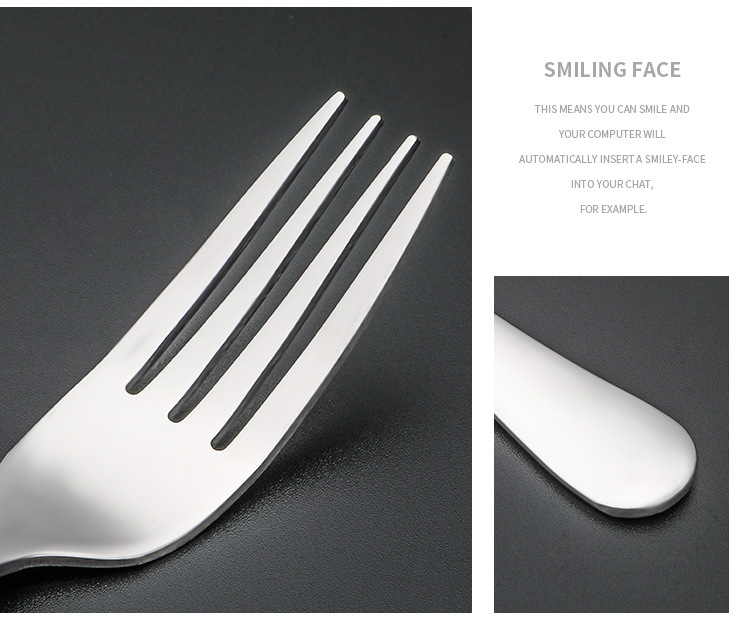 Amazon Stainless Steel Tableware Knife, Fork and Spoon Set, Cross-border Stainless Steel knife, fork and Spoon Gift Box 4-piece set, 24-piece set pic 8