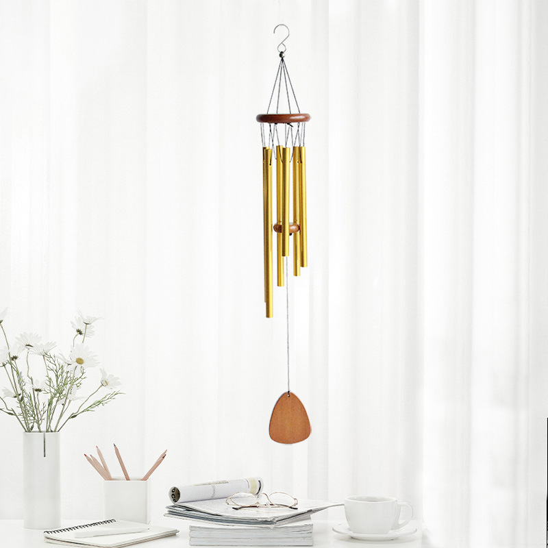 欧式跨境26寸同情6管风铃金属铝管挂饰家居庭院装饰阳台情侣礼物详情9