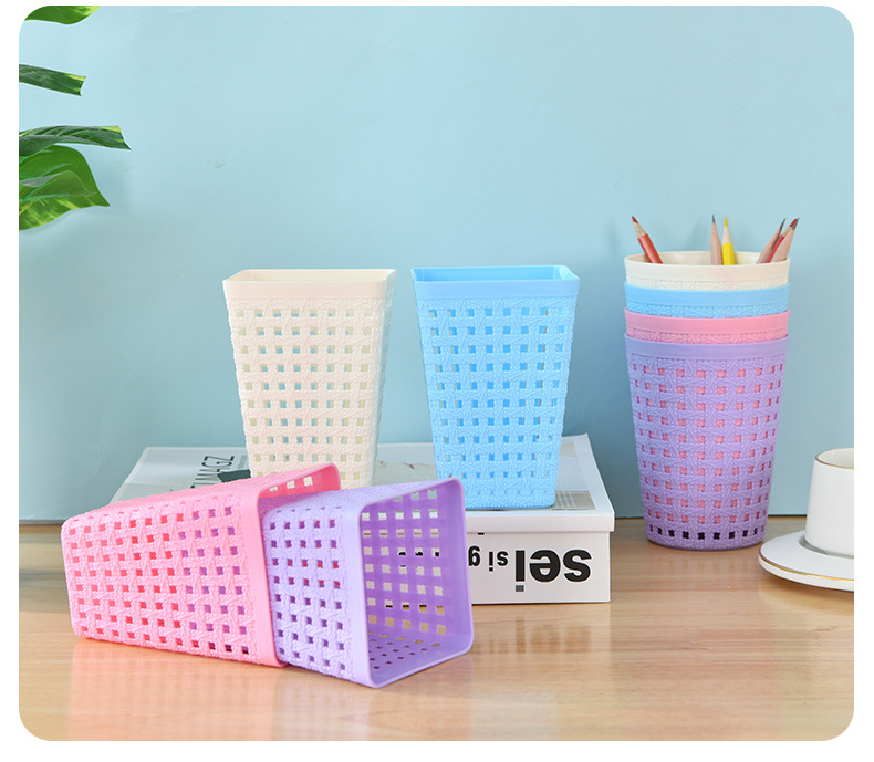 镂空垃圾桶客厅卧室卫生间 创意桌面车载办公家用多功能收纳垃圾详情5