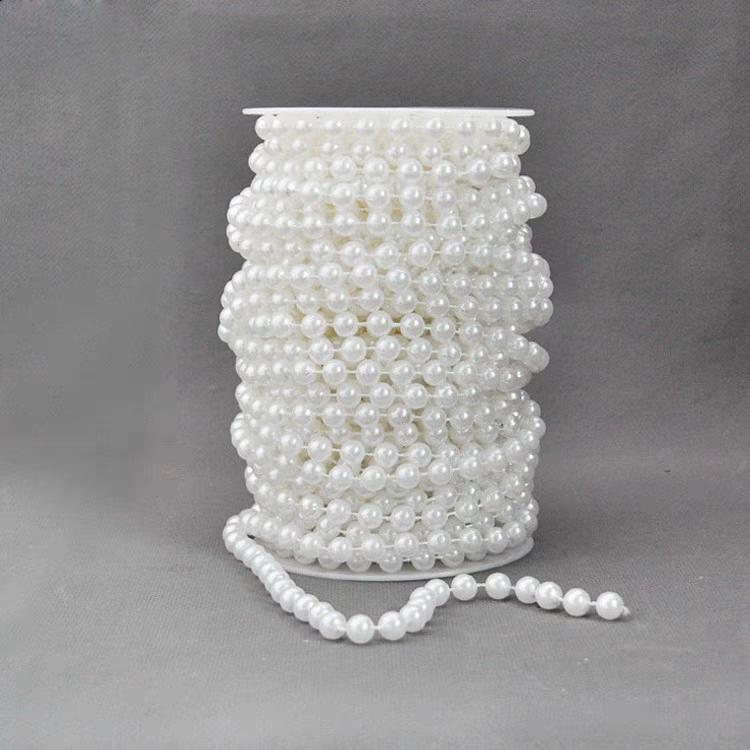 Hot flower art toy cake DIY imitation pearl wire bead 8mm 15m wedding decoration accessories pic 3