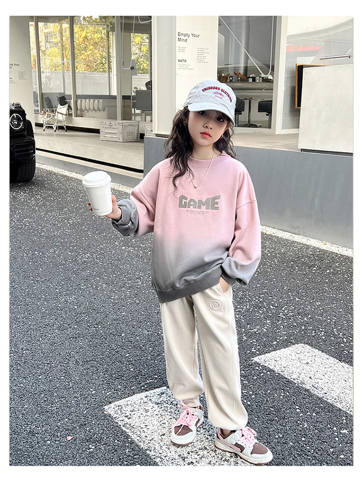 女童卫衣春秋款2024新款儿童洋气时髦春装中大童女孩春季长袖上衣详情11