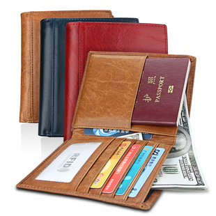 Factory direct sales, foreign trade bestsellers, RFID anti-theft brush genuine leather US dollar bag, small and mini US dollar wallet from Europe and America pic 15