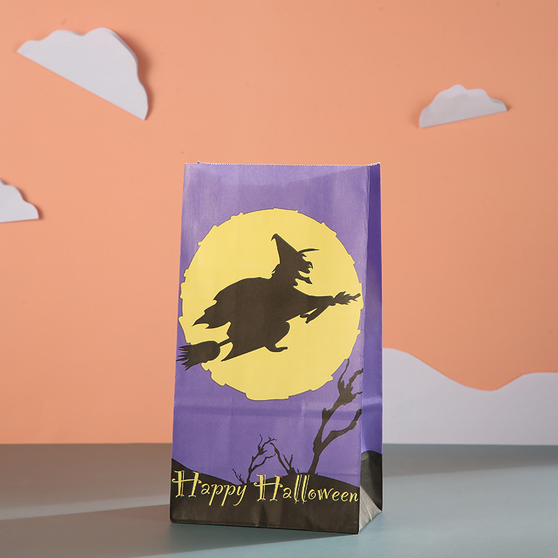 Wholesale of cross-border party kraft paper bags, hand-held paper bags, Halloween candy bags, food bags and gift bags series pic 9