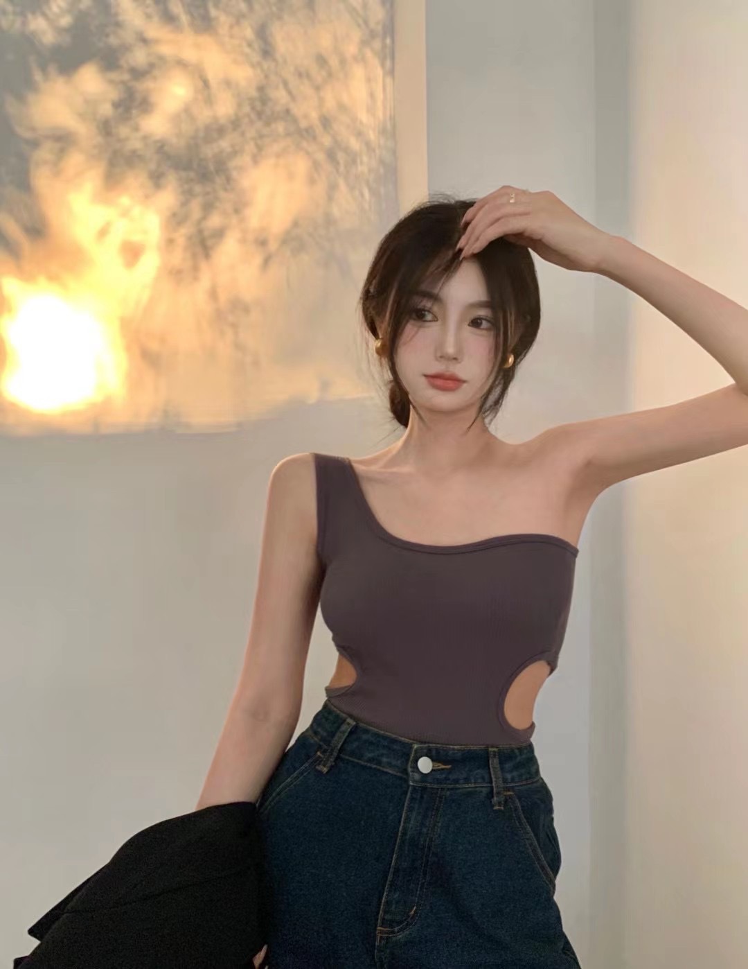 2021新款性感辣妹无痕斜肩抹胸一体固定杯百搭打底外穿裹胸美背女详情24