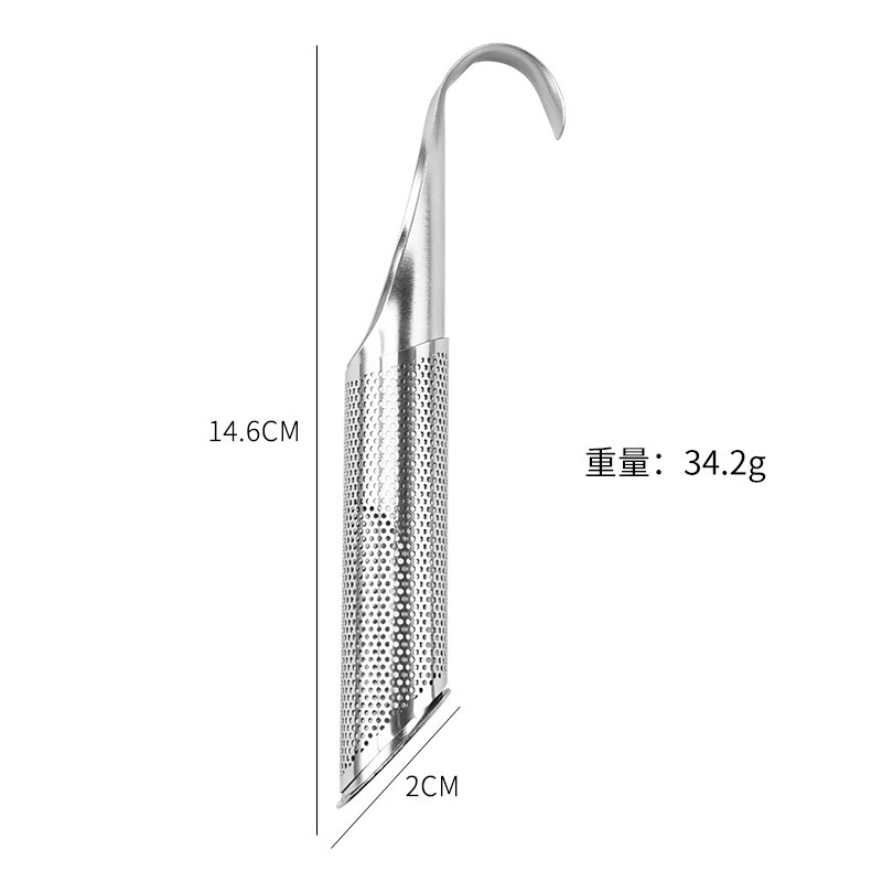 304 stainless steel tea strainer hanging pipe-shaped tea strainer for brewing tea pic 3