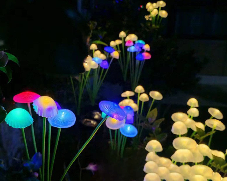 太阳能led灯水母灯户外氛围灯蘑菇灯防水草坪灯装饰庭院灯感应灯详情21