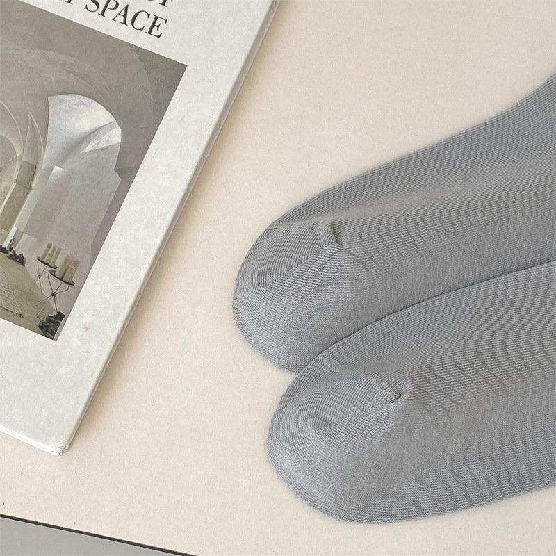 Women's socks, Japanese sweet lace socks, ins trendy Korean black fungus fringed beaded rolled-up mid-calf socks, cotton socks wholesale pic 29