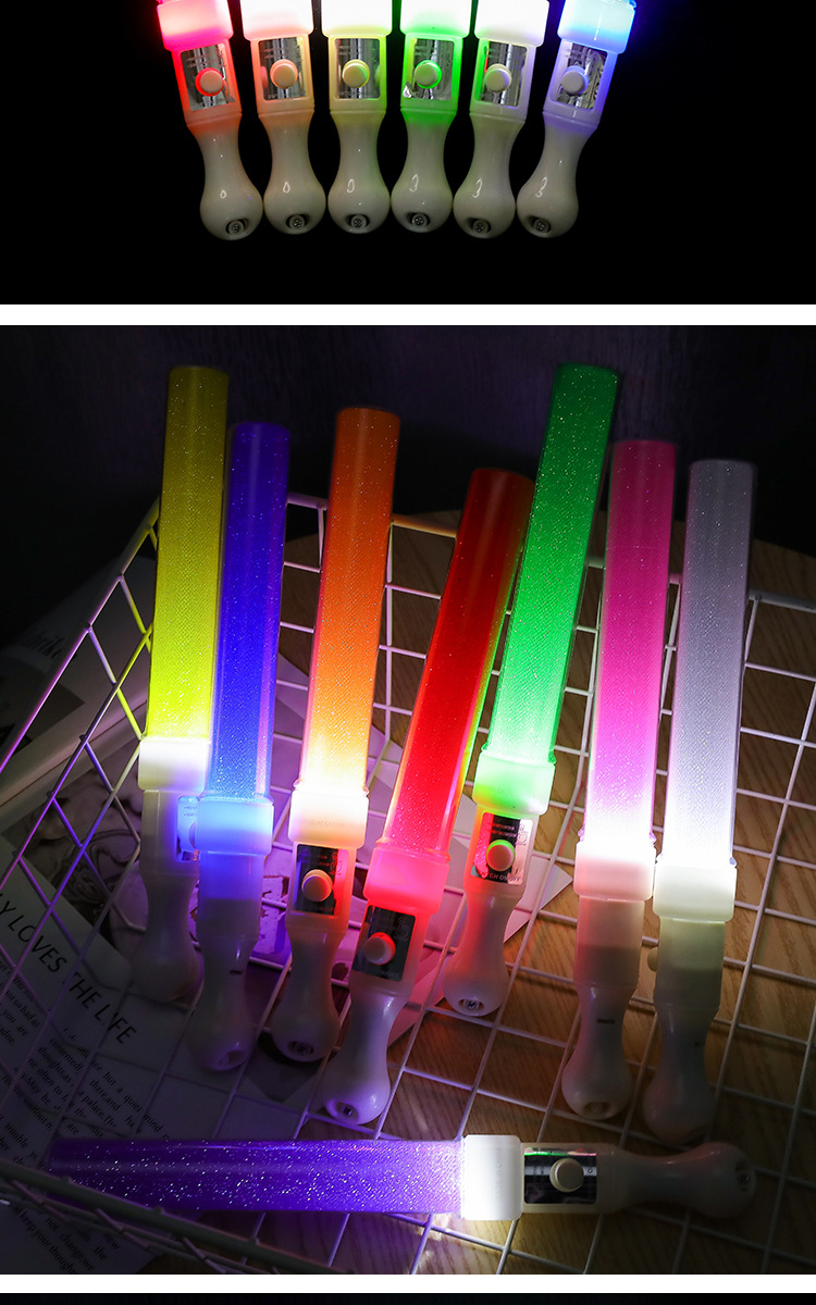 演唱会荧光棒 LED发光手棒道具短棒闪光棒酒吧助威厂家荧光棒批发详情11