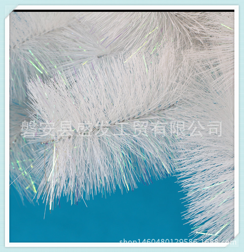 Shengfa 1.5-meter white Christmas tree, pine needle Christmas decorations, tree set, factory direct sales for Christmas pic 36