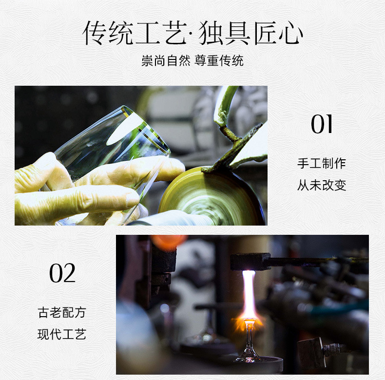 lead-free creative clear goblets wine glasCzekh Czech imported crystal Bordeaux wine glass pic 9