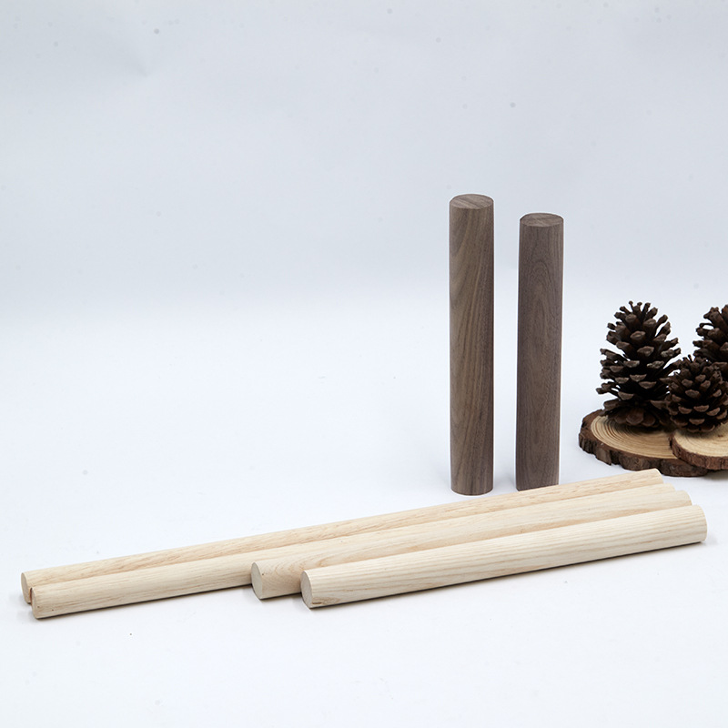 厂家直供实木木棒榉木圆棒黑胡桃实木圆棒瑜伽开背木棍详情15