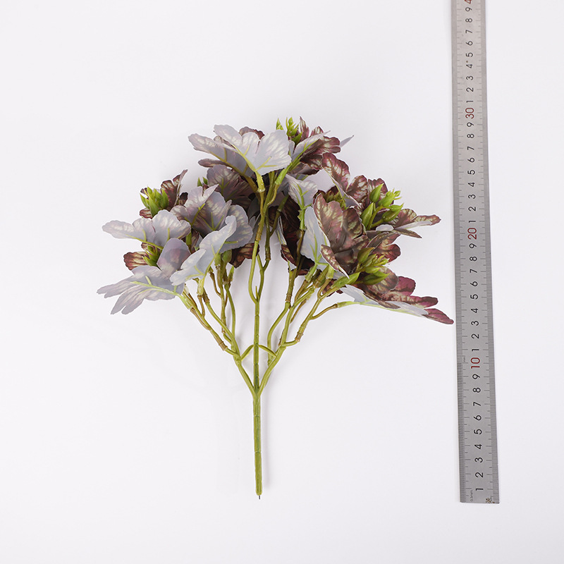 手感仿真兰花仿真花批发捧花工程11头菊花叶婚礼装饰摄影软装假花详情8