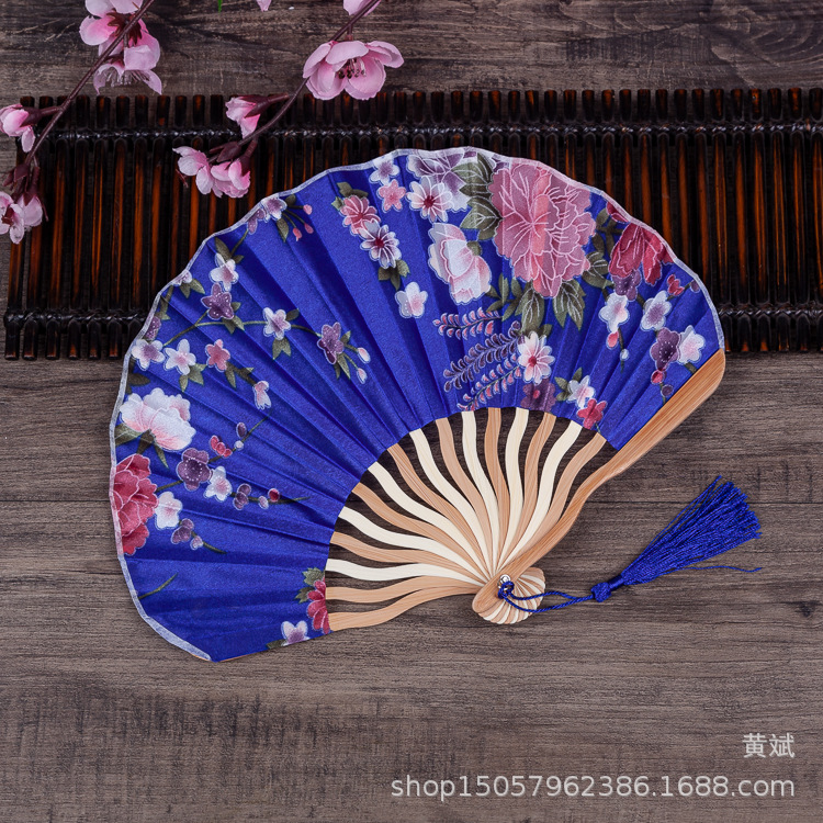 龙刀扇中国风女式扇子古典随身便携古风小折扇迷你日式和风折叠扇详情5