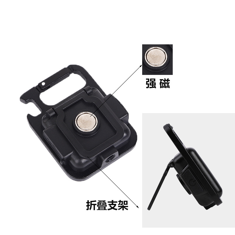 Auto repair work light, ultra-bright and powerful charging lighting, led repair car light, magnetic suction flashlight, magnetic suction mini pic 6