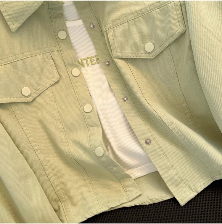 Polo领长袖衬衫女2024春秋新款洋气时尚修身显瘦薄款衬衣外套上衣详情30