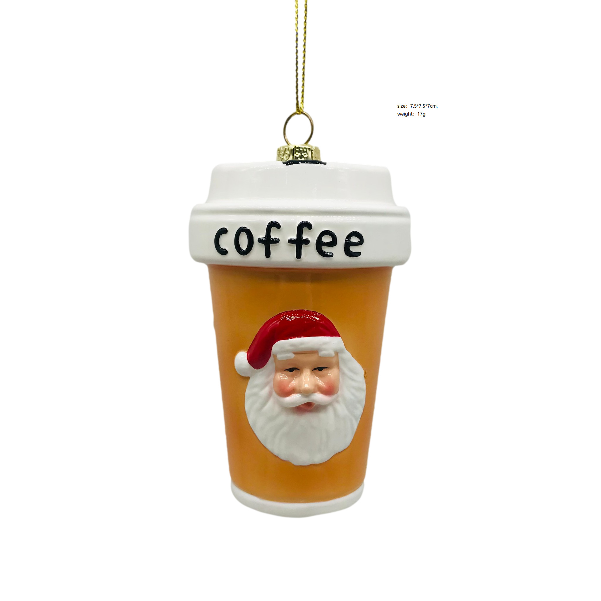 圣诞树咖啡吊件装饰品挂件商场节日活动摆件装饰用coffee详情1