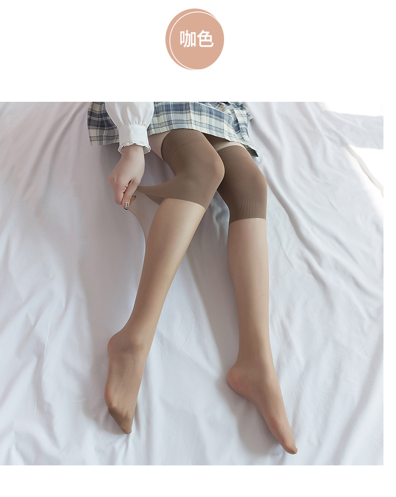 长筒丝袜防勾丝空调保暖老寒腿护膝袜性感高筒过膝大腿菠萝丝袜女详情33