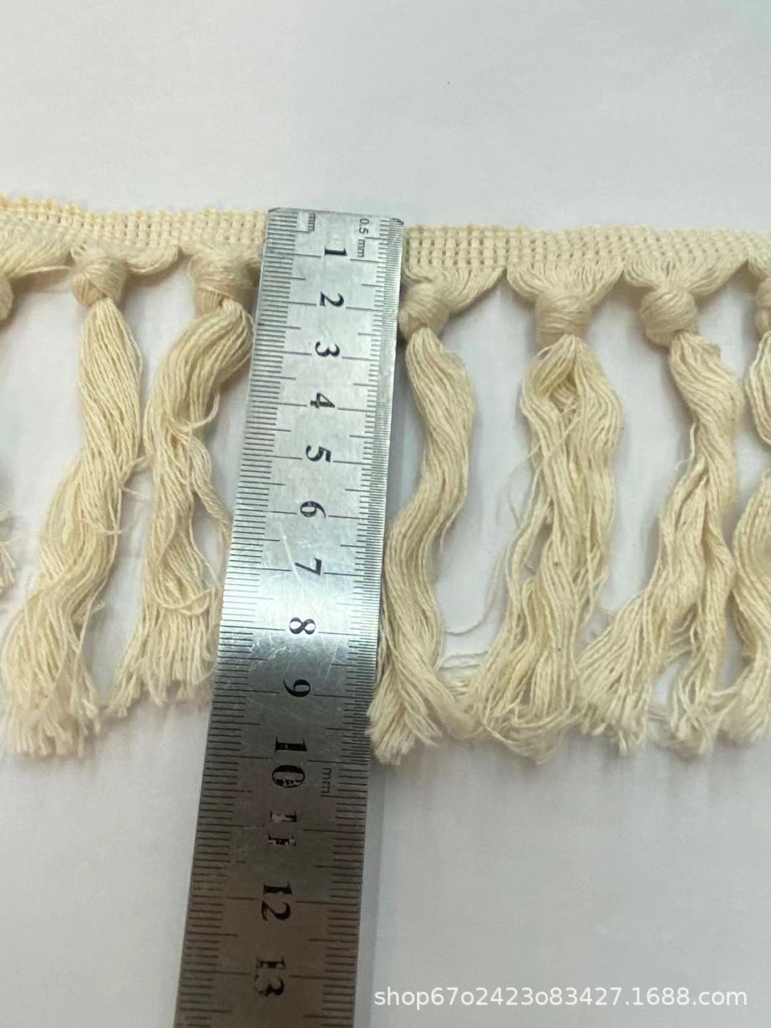 Factory direct supply of knotted tassel lace home textile accessories, DIY clothing accessories knotted tassel lace pic 4