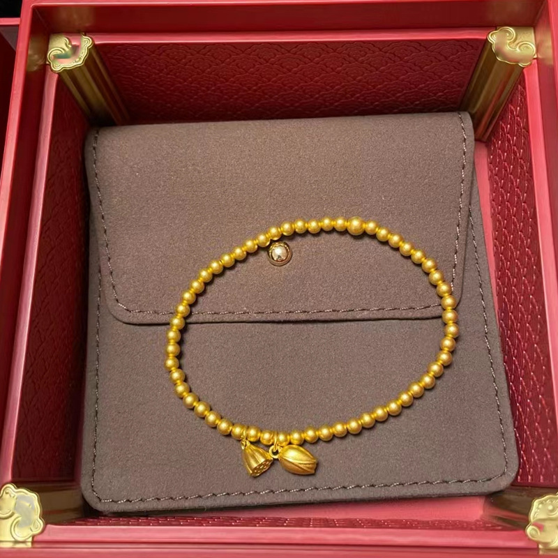 古法传承手镯女仿真黄金正品实心越南沙金素圈不掉色福牌手链首饰详情16