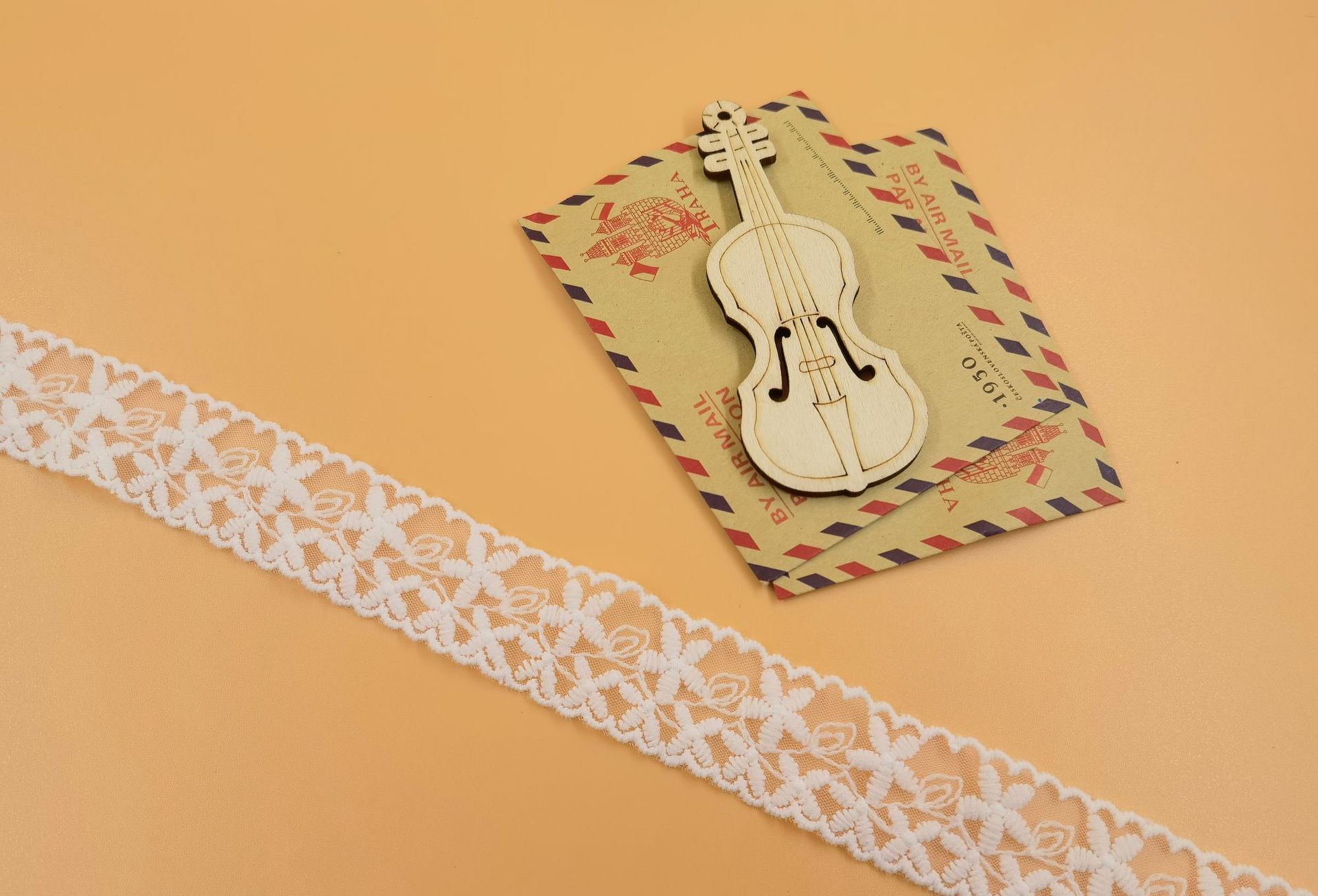 2.5cm new best-selling clothing lace accessories from the US network, double-sided lace lace accessories, mesh embroidery lace pic 3