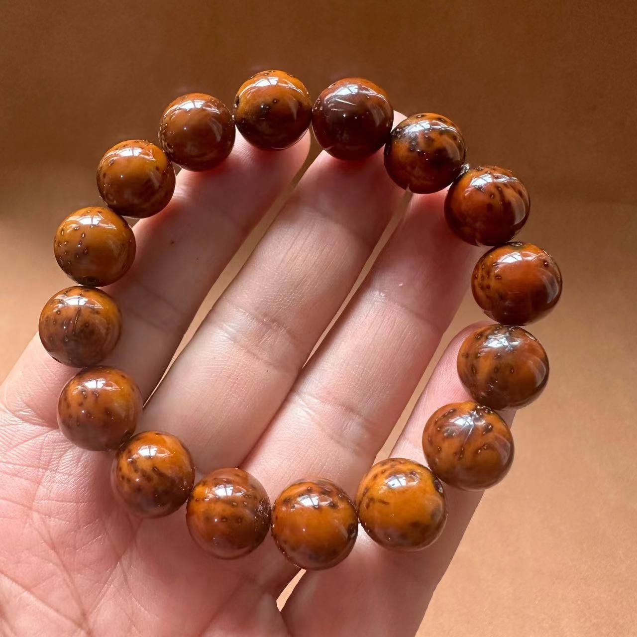 Purple Gold Rat Bracelet, Purple Gold wealth-attracting Rat Bodhi cultural Play bracelet, round and polished easy plate cultural play Buddhist prayer beads manufacturer wholesale pic 13