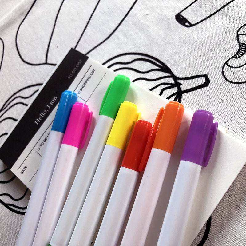 Cixi fabricante mini color highlighter small wholesale conjunto de papelería puede ser personalizado 6 color highlighter pic 3