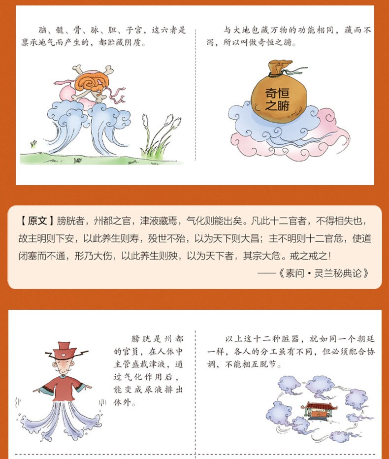 【正版】漫画黄帝内经中医养生本源之书全景解读中医经典漫画书籍详情12