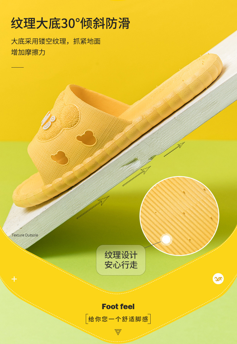可爱小熊凉拖鞋男夏天浴室外穿情侣防滑托鞋酒店洗澡女居家用拖鞋详情14