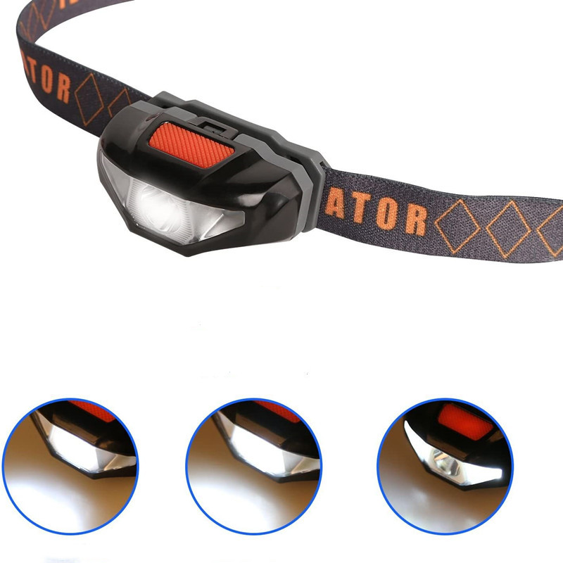Export-exclusive LED strong bald head lamp, battery-powered head-mounted zoom sensor headlamp, outdoor adventure and camping flashlight pic 4